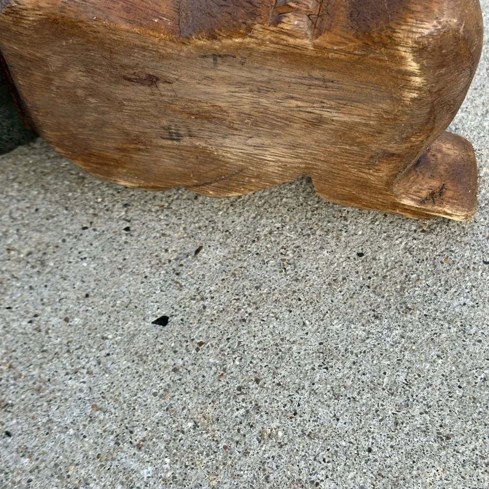 Handcrafted Wooden Sleeping child Monk bookend